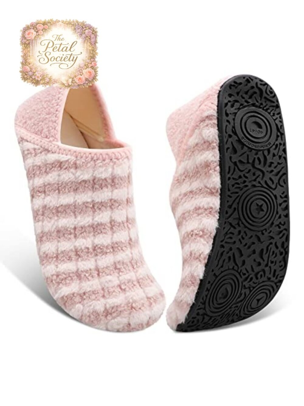 Unisex Slippers with Rubber Sole Soft Lightweight House Shoes Non Slip